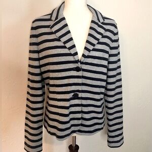 GAP blue and gray striped blazer. Size M